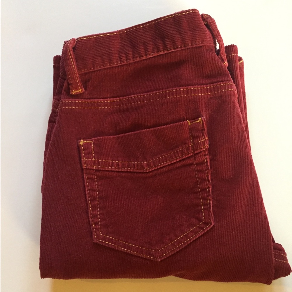 Gap Low Rise Boot Cut Woman’s Sz 4R Red Corduroy